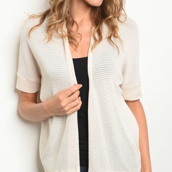 CREAM CARDIGAN - Picture 1 of 2